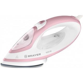 Утюг BRAYER 4080BR белый, розовый